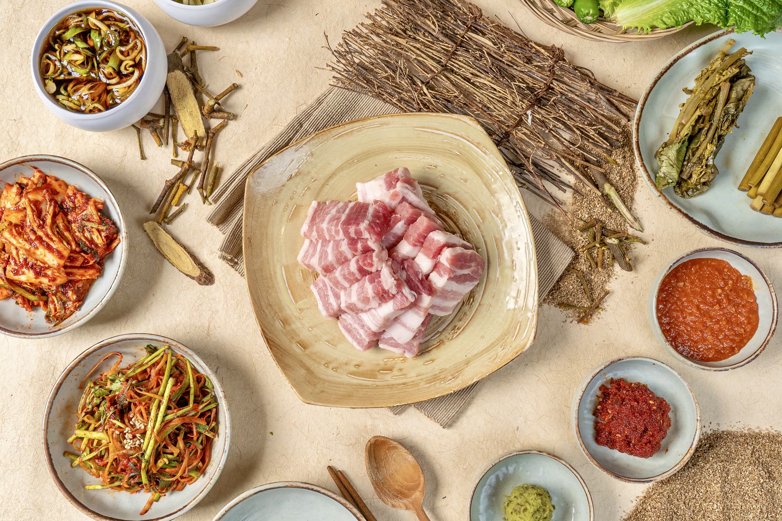왕겨 훈연 초벌 숙성삼겹살 — 산솔 신논현점 Instagram · Sansol Sinnonhyeon Korean BBQ preview 2